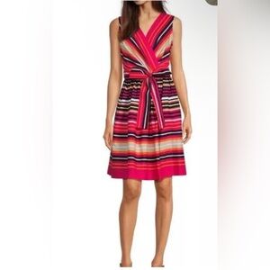 NWOT Tommy Hilfiger Multicolored Stripes Dress- Size 8